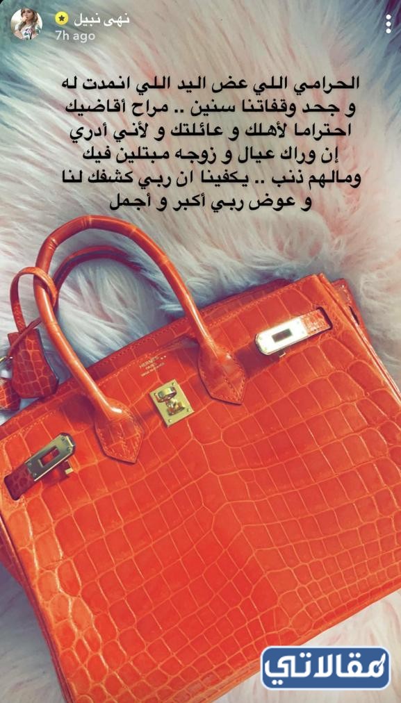 قصة شنطة نهى نبيل كاملة