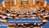 كم يبلغ عدد اعضاء مجلس الشورى السعودي