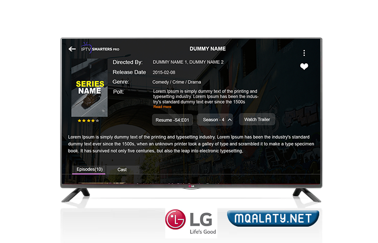 تحميل iptv smarters pro للتلفزيون LG