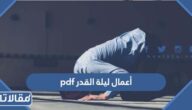 أعمال ليلة القدر pdf