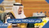 أوامر ملكية 1444 صرف راتبين لمستفيدي الضمان الاجتماعي