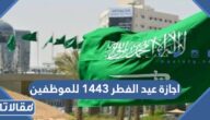 موعد اجازة عيد الفطر 1443 للموظفين للقطاع الخاص والحكومي