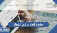 خطوات الاستعلام عن تأشيرة منصة إنجاز برقم الجواز ورقم الطلب