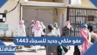 تفاصيل عفو ملكي جديد للسجناء 1444