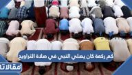 كم ركعة كان يصلي النبي في التراويح