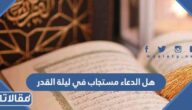 هل الدعاء مستجاب في ليلة القدر
