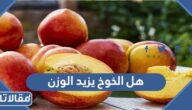 هل الخوخ يزيد الوزن