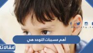 أهم مسببات التوحد هي