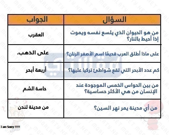 صور اسئلة مسابقات عائلية مع الحل