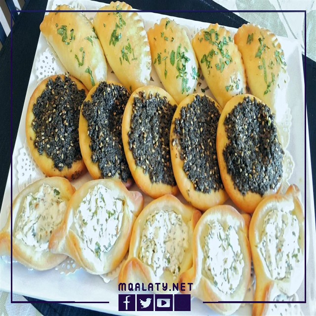 الحشوة الأولى الجبن والزعتر