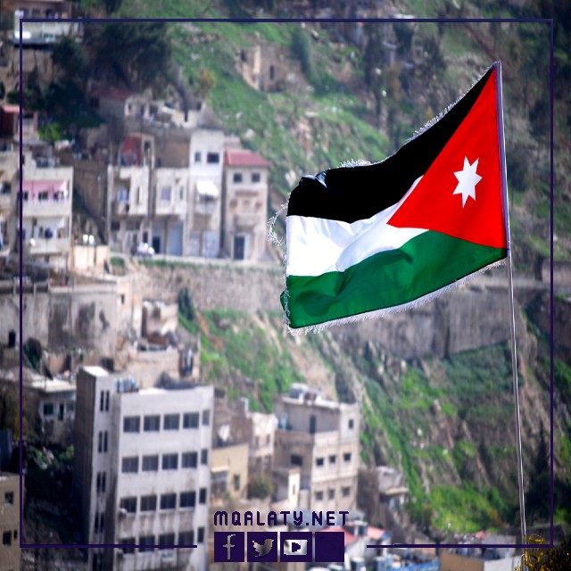 العلم الأردني يزين صور عيد الاستقلال الأردني 76 لعام 2023