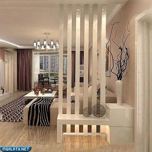 ديكور فواصل بين صالتين خشب