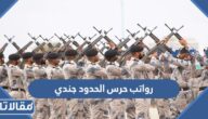 سلم رواتب حرس الحدود جندي مع البدلات
