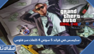 سكيسس في قراند 5 سوني 4 كلمات سر فلوس 2025