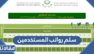 سلم رواتب المستخدمين الجديد 1447 في السعودية