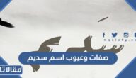 صفات وعيوب حاملة اسم سديم