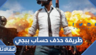 طريقة حذف حساب ببجي نهائيا 2026 التحديث الجديد