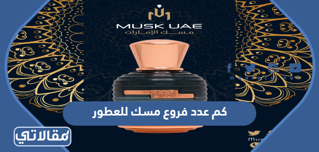 كم عدد فروع مسك للعطور