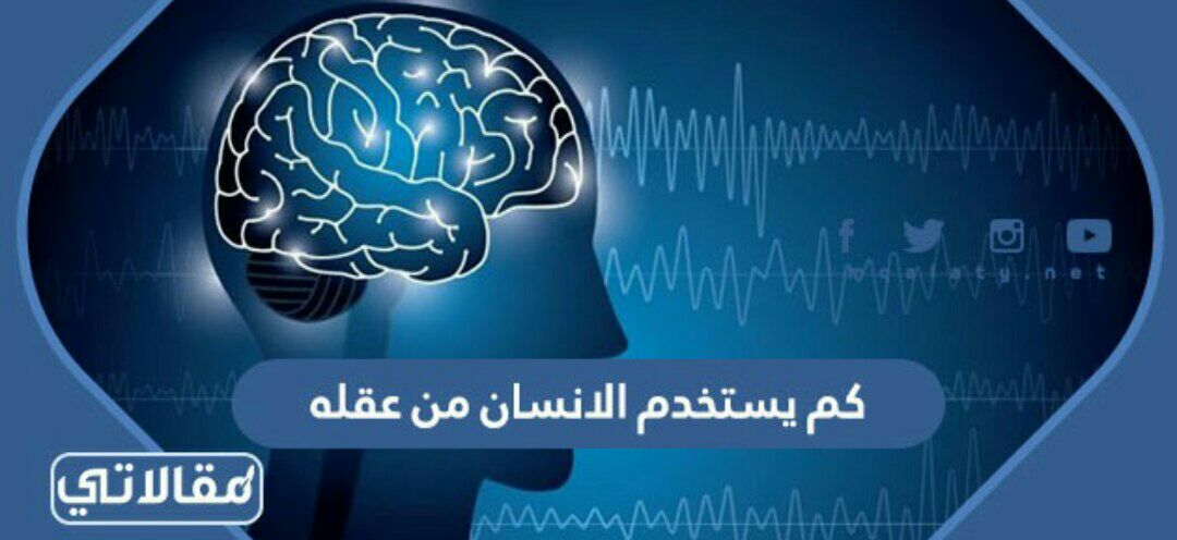 كم يستخدم الانسان من عقله