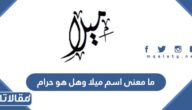 ما معنى اسم ميلا وهل هو حرام