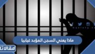 ماذا يعني السجن المؤبد غيابيا