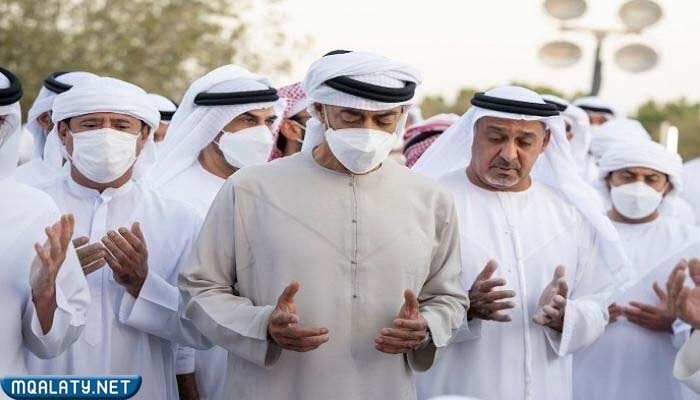 مراسم دفن الشيخ خليفة بن زايد