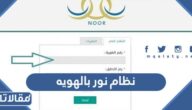 رابط نظام نور بالهويه فقط بدون رقم سري 1448 / 2026