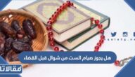هل يجوز صيام الست من شوال قبل القضاء
