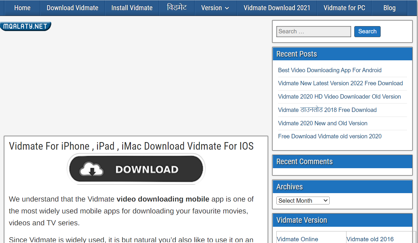 تحميل تطبيق vidmate على أجهزة الآيفون