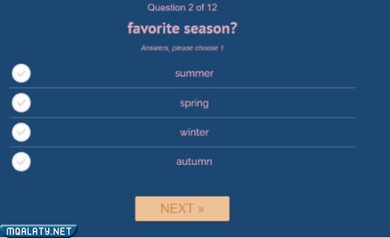 اسئلة اختبار اي نوع مشاعري uquiz.com 