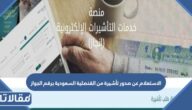 طريقة الاستعلام عن صدور تأشيرة من القنصلية السعودية برقم الجواز 2023