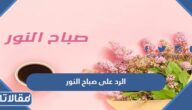 الرد على صباح النور والسرور ، اذا احد قالي صباح النور وش ارد