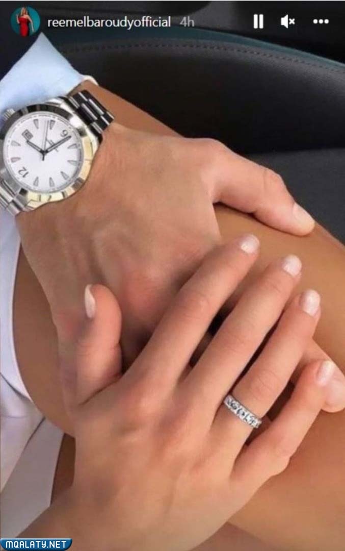 حقيقة خطوبة ريم البارودي الفنانة المصرية
