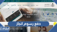 طريقة دفع رسوم انجاز التاشيرات 2026
