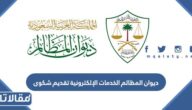 ديوان المظالم الخدمات الإلكترونية تقديم شكوى