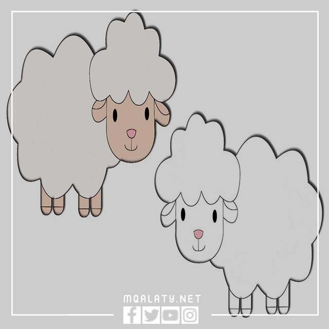 رسم خروف العيد
