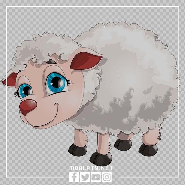 صور وجه خروف العيد كرتون