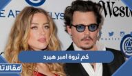 كم ثروة امبر هيرد وما قيمة التعويضات التي انفرضت عليها