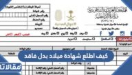 كيف اطلع شهادة ميلاد بدل فاقد عبر أبشر