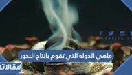 ماهي الدوله التي تقوم بانتاج البخور واللبان في العالم