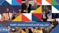 متى يوم الأمم المتحدة للخدمات العامة
