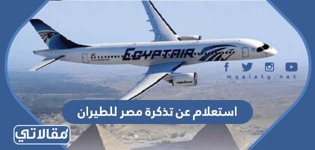 استعلام عن تذكرة مصر للطيران