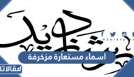 اسماء مستعارة مزخرفة 2025 جديدة ومميزة