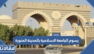 كم رسوم الجامعة الاسلامية بالمدينة المنورة 1447