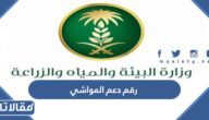 رقم دعم المواشي الموحد المجاني 1444