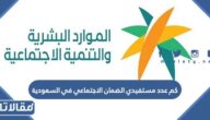 كم عدد مستفيدي الضمان الاجتماعي في السعودية
