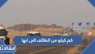 كم كيلو من الطائف الى ابها