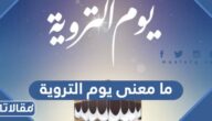 ما معنى يوم التروية وسبب تسميته بهذا الاسم