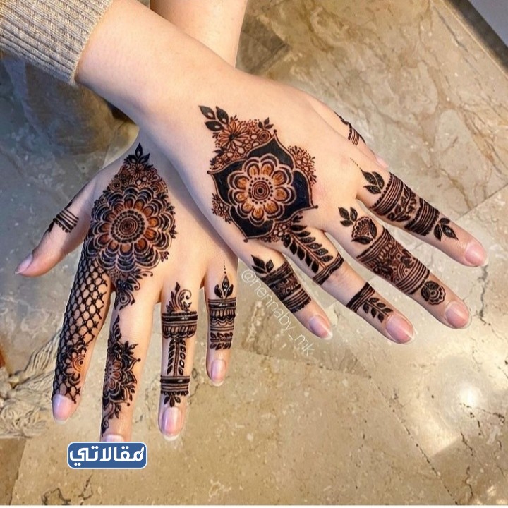 نقش حناء ناعم للبنات إنستقرام