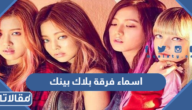 اسماء فرقة بلاك بينك مع الصور